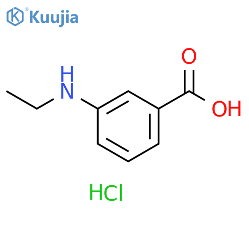 3-(ethylamino)benzoic acid hydrochloride structure