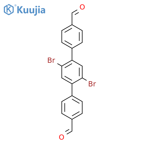 2',5'-Dibromo-[1,1':4',1''-terphenyl]-4,4''-dicarbaldehyde structure