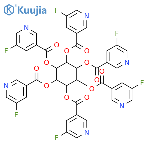 myo-Inositol,hexakis(5-fluoro-3-pyridinecarboxylate) (9CI) structure