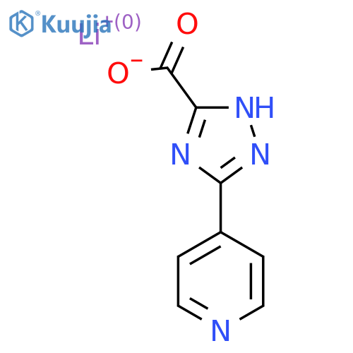 Lithium;3-pyridin-4-yl-1H-1,2,4-triazole-5-carboxylate structure