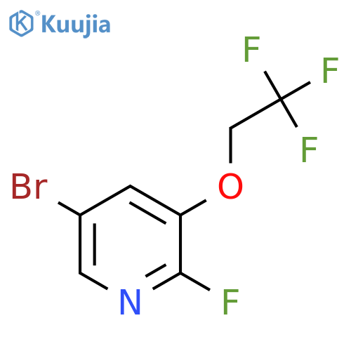 5-Bromo-2-fluoro-3-(2,2,2-trifluoroethoxy)pyridine structure