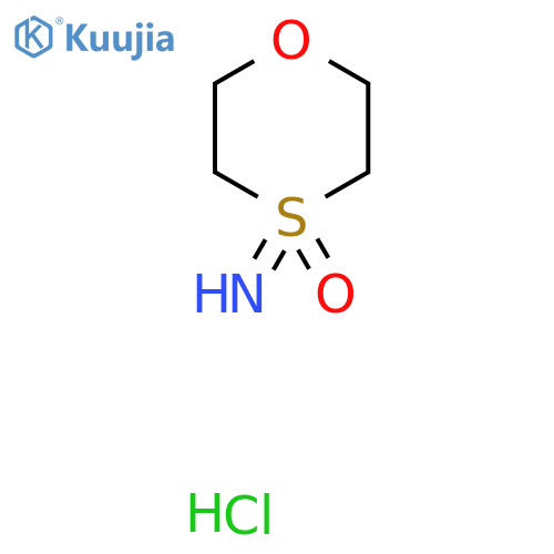 4-Imino-1,4-oxathiane 4-oxide;hydrochloride structure
