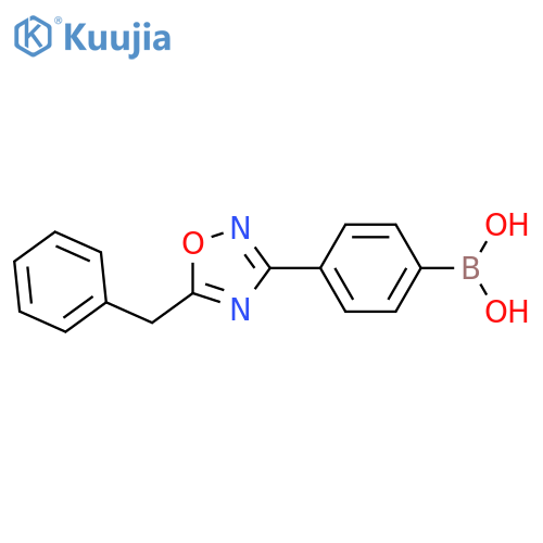 4-(5-Benzyl-1,2,4-oxadiazol-3-yl)phenylboronic acid structure