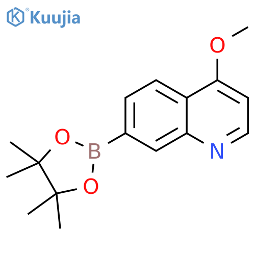 4-Methoxyquinoline-7-boronic acid, pinacol ester structure
