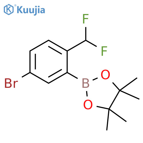 5-Bromo-2-(difluoromethyl)phenylboronic acid pinacol ester structure