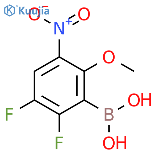 (2,3-Difluoro-6-methoxy-5-nitrophenyl)boronic acid structure