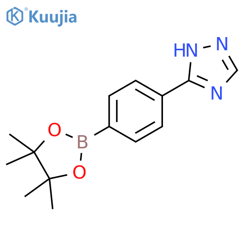 3-[4-(Tetramethyl-1,3,2-dioxaborolan-2-yl)phenyl]-4h-1,2,4-triazole structure