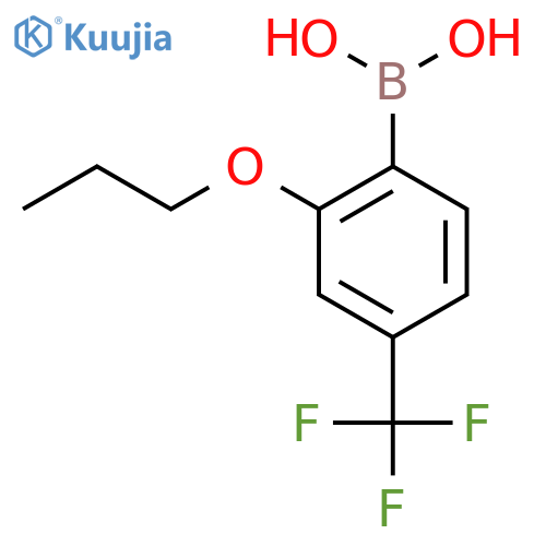 2-Propoxy-4-(trifluoromethyl)phenylboronic acid structure