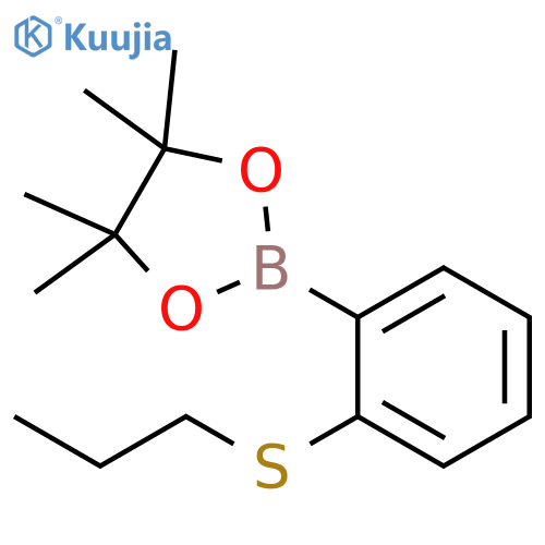 2-(1-Propylsulfanyl)phenylboronic acid pinacol ester structure