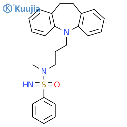 N-(3-(10,11-Dihydro-5H-dibenzo[b,f]azepin-5-yl)propyl)-N-methylbenzenesulfonimidamide structure