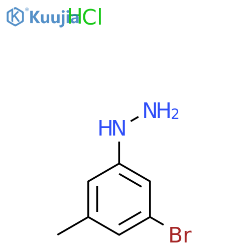 (3-Bromo-5-methylphenyl)hydrazine;hydrochloride structure