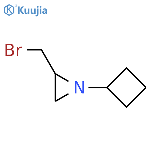 2-(Bromomethyl)-1-cyclobutylaziridine structure