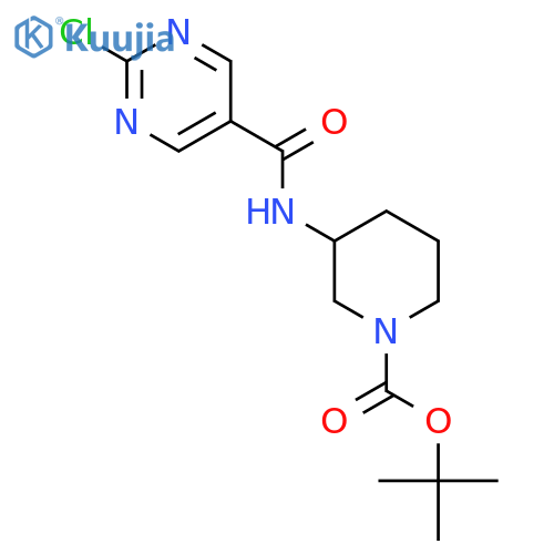Tert-butyl 3-[(2-chloropyrimidine-5-carbonyl)amino]piperidine-1-carboxylate structure
