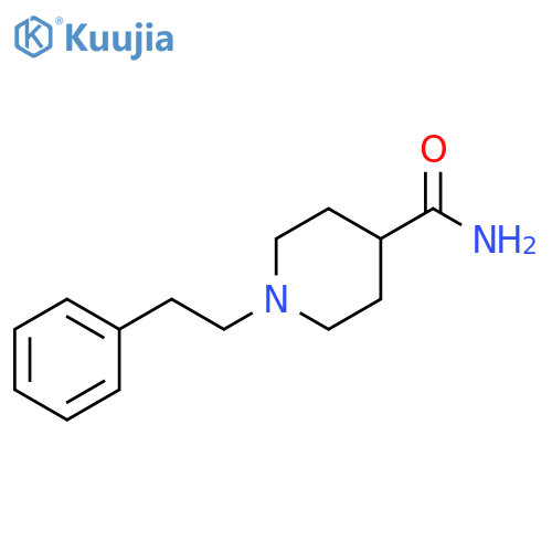 1-(2-phenylethyl)piperidine-4-carboxamide structure