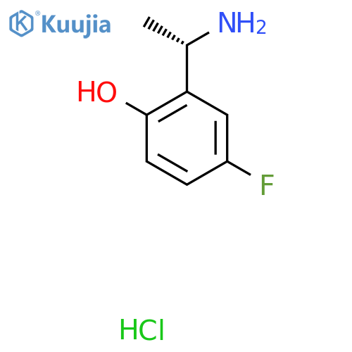 (S)-2-(1-Aminoethyl)-4-fluorophenol hydrochloride structure