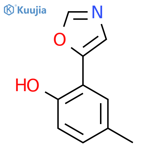 4-Methyl-2-(oxazol-5-yl)phenol structure