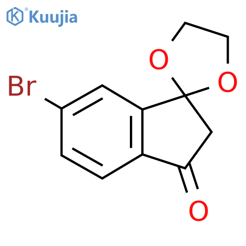 6-Bromospiro[indene-1,2'-[1,3]dioxolan]-3(2H)-one structure