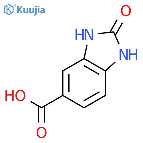2-Oxo-1,3-dihydro-1,3-benzodiazole-5-carboxylic acid structure