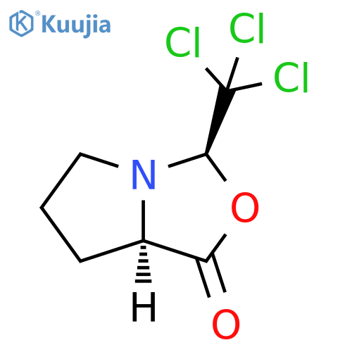 (3R,7Ar)-3-(trichloromethyl)tetrahydro-1h-pyrrolo[1,2-c][1,3]oxaz ol-1-one structure