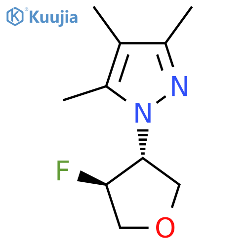 1-(3R,4S)-4-fluorooxolan-3-yl-3,4,5-trimethyl-1H-pyrazole structure