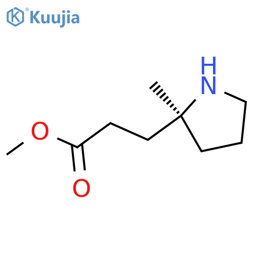 methyl 3-(2S)-2-methylpyrrolidin-2-ylpropanoate structure