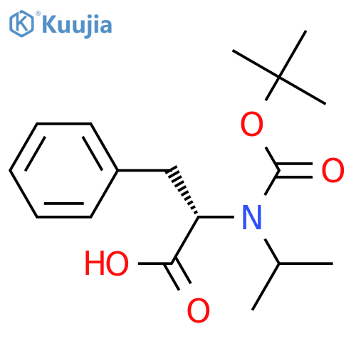 N-(tert-butoxycarbonyl)-N-isopropylphenylalanine structure