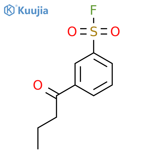 3-Butanoylbenzene-1-sulfonyl fluoride structure