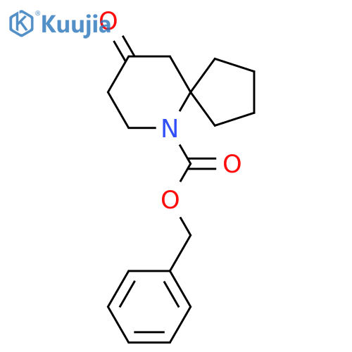 9-Oxo-6-aza-spiro[4.5]decane-6-carboxylic acid benzyl ester structure