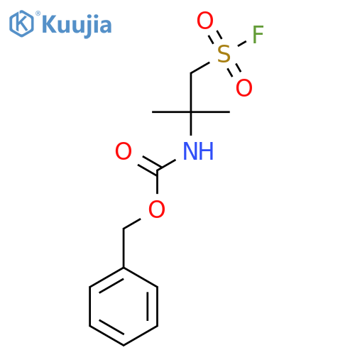 benzyl N-[1-(fluorosulfonyl)-2-methylpropan-2-yl]carbamate structure
