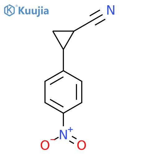 2-(4-Nitrophenyl)cyclopropane-1-carbonitrile structure