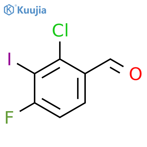 2-Chloro-4-fluoro-3-iodobenzaldehyde structure