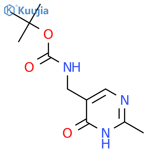 tert-butyl N-[(4-hydroxy-2-methylpyrimidin-5-yl)methyl]carbamate structure