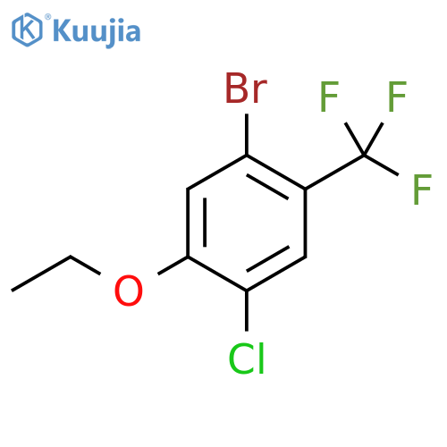 1-Bromo-4-chloro-5-ethoxy-2-(trifluoromethyl)benzene structure