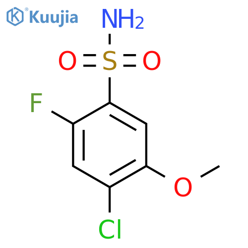 4-Chloro-2-fluoro-5-methoxybenzene-1-sulfonamide structure