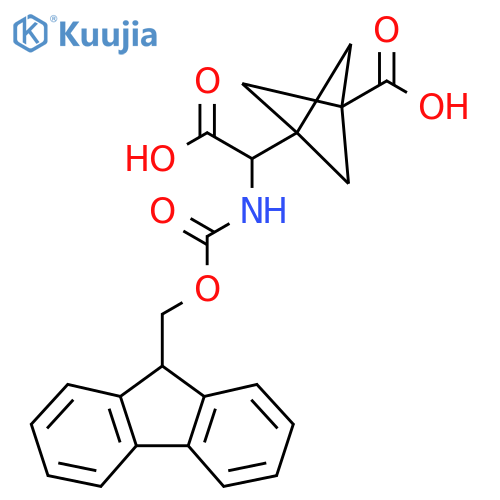 3-carboxy({(9H-fluoren-9-yl)methoxycarbonyl}amino)methylbicyclo1.1.1pentane-1-carboxylic acid structure