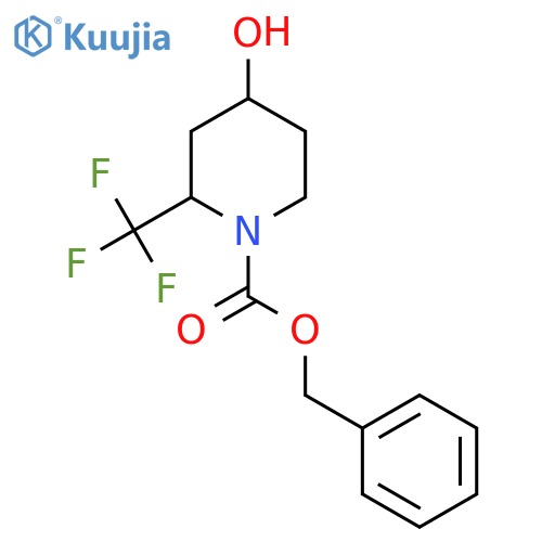 benzyl 4-hydroxy-2-(trifluoromethyl)piperidine-1-carboxylate structure