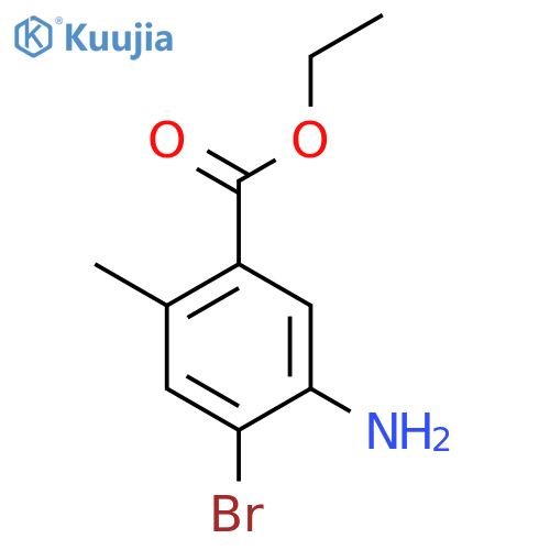 Ethyl 5-amino-4-bromo-2-methylbenzoate structure