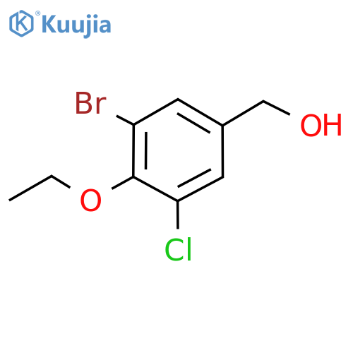 Benzenemethanol, 3-bromo-5-chloro-4-ethoxy- structure