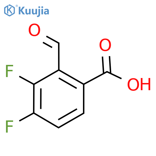 Benzoic acid, 3,4-difluoro-2-formyl- structure