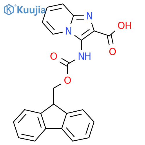 3-({[(9H-fluoren-9-yl)methoxy]carbonyl}amino)imidazo[1,2-a]pyridine-2-carboxylic acid structure