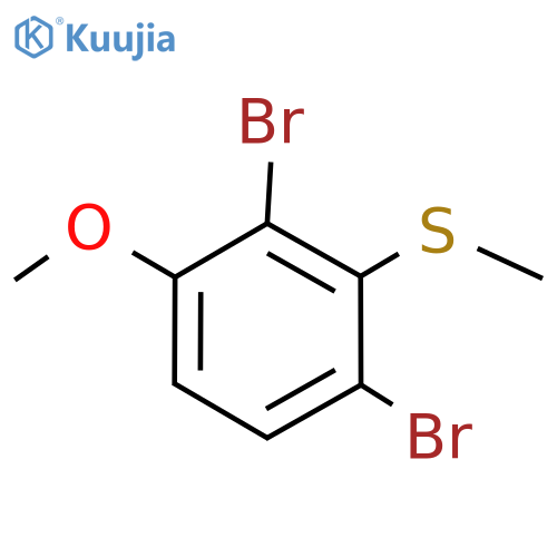 (2,6-Dibromo-3-methoxyphenyl)(methyl)sulfane structure