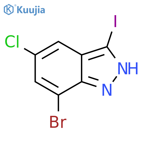 7-Bromo-5-chloro-3-iodo-1H-indazole structure