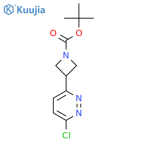 Tert-butyl 3-(6-chloropyridazin-3-yl)azetidine-1-carboxylate structure