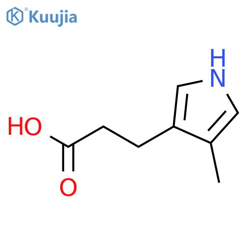 1H-Pyrrole-3-propanoicacid, 4-methyl- structure