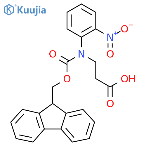 3-({[(9H-fluoren-9-yl)methoxy]carbonyl}(2-nitrophenyl)amino)propanoic acid structure