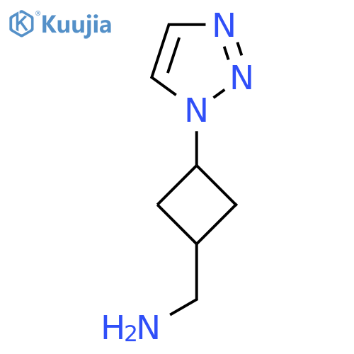 [3-(1H-1,2,3-triazol-1-yl)cyclobutyl]methanamine structure