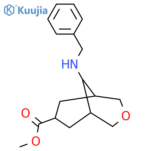Methyl (7r,9r)-9-(benzylamino)-3-oxabicyclo[3.3.1]nonane-7-carboxylate structure