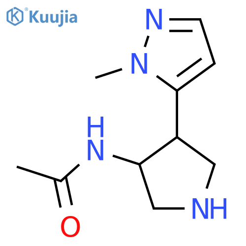 N-4-(1-methyl-1H-pyrazol-5-yl)pyrrolidin-3-ylacetamide structure