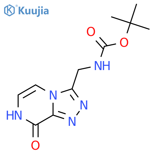 tert-butyl N-({8-hydroxy-1,2,4triazolo4,3-apyrazin-3-yl}methyl)carbamate structure