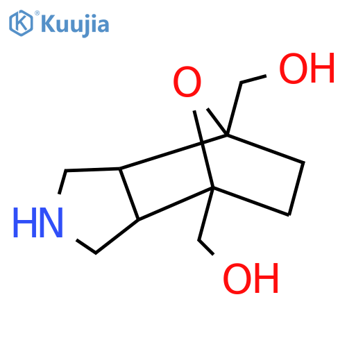 [7-(Hydroxymethyl)-10-oxa-4-azatricyclo[5.2.1.0,2,6]decan-1-yl]methanol structure